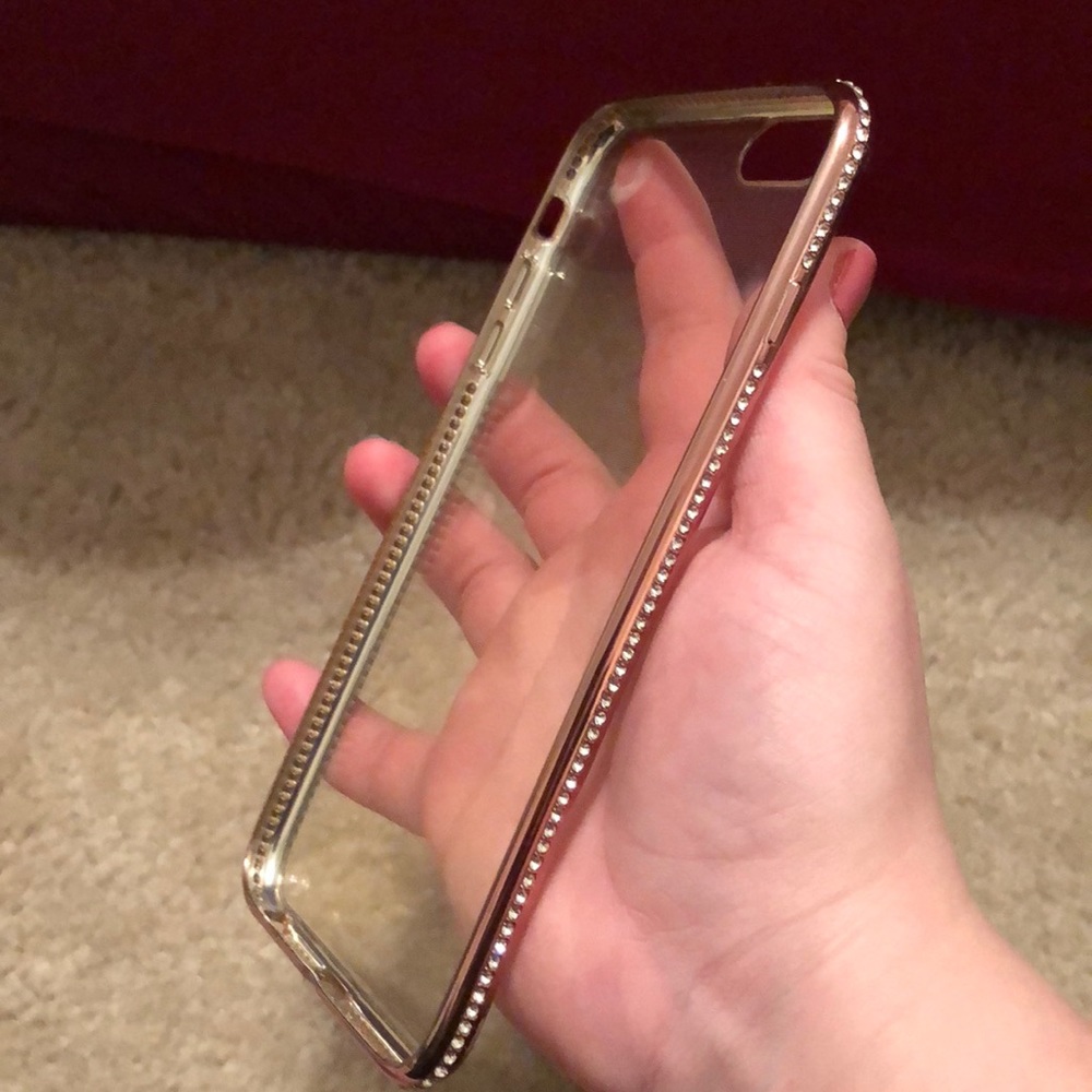 Clear Case with Rhinestone Accents - Picture 2 of 2