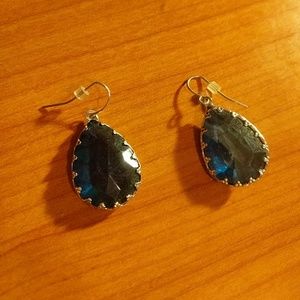 Blue gemstone earrings