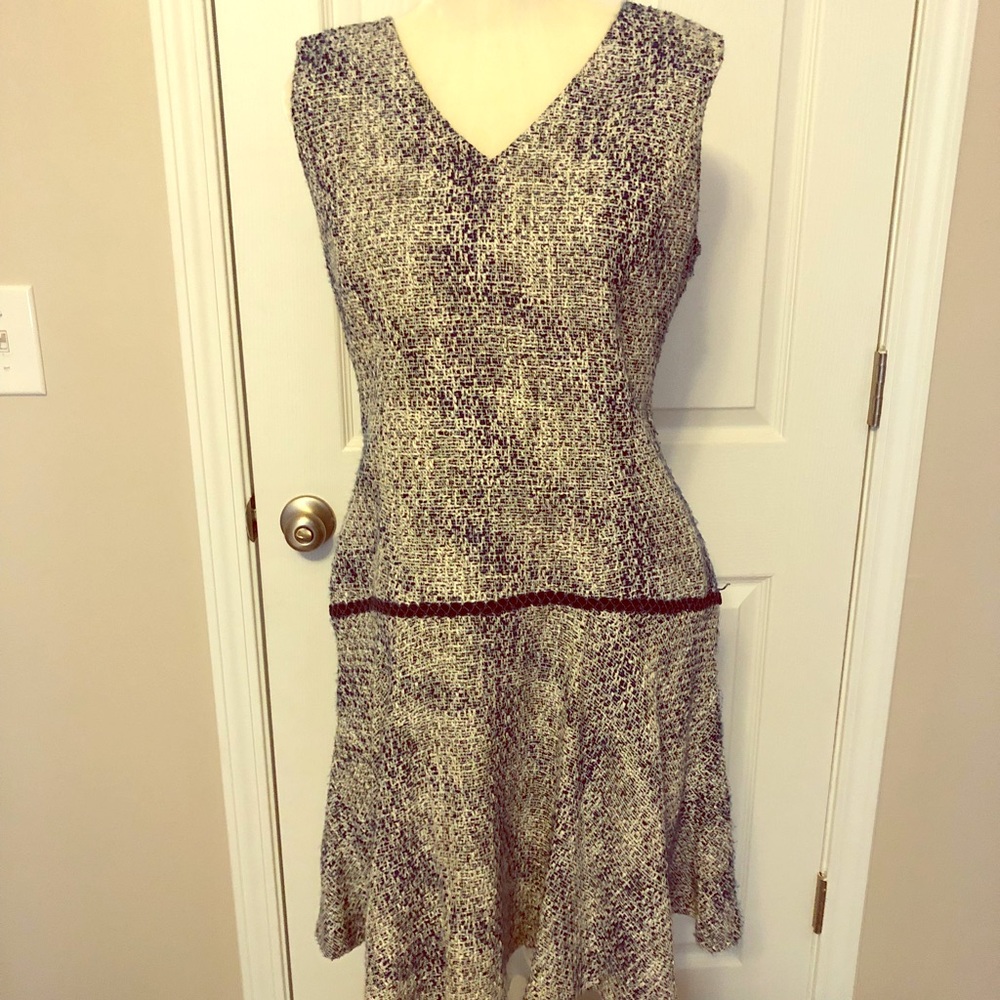 Karl Lagerfield Sleeveless Tweed Lined Dress