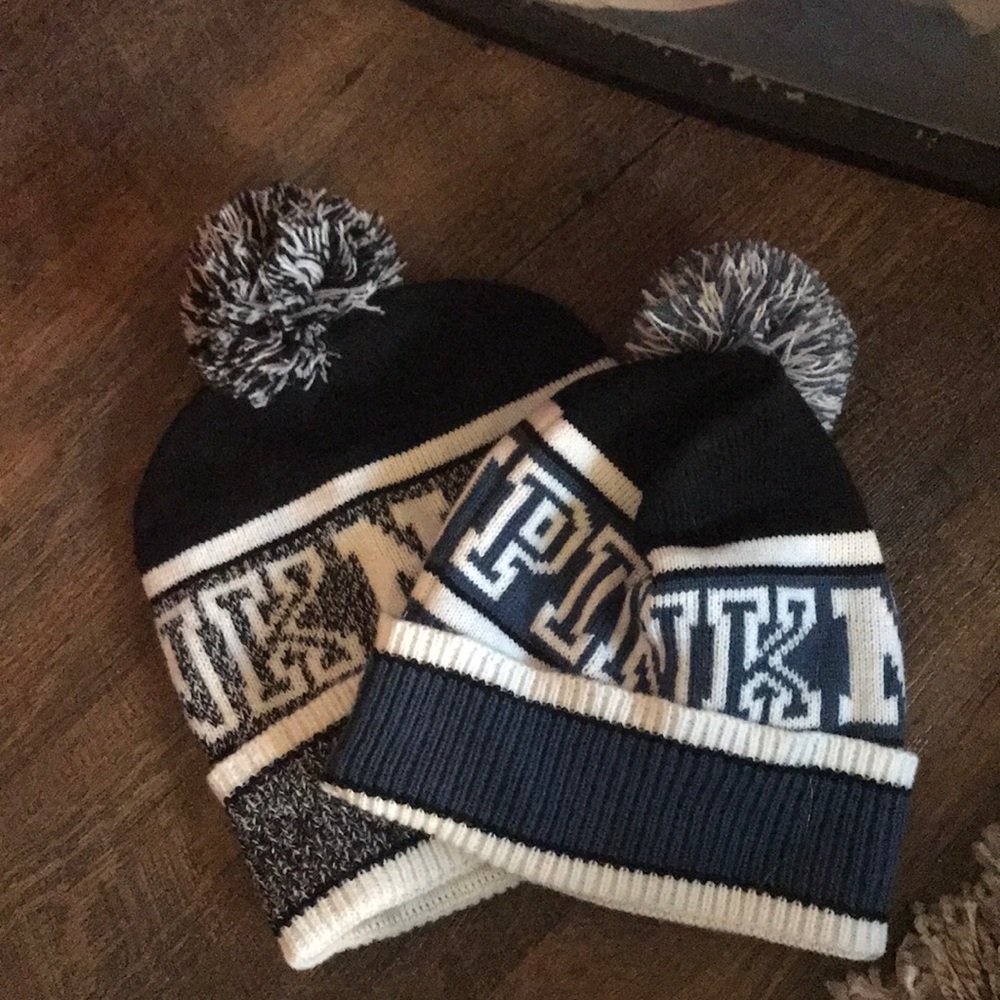 Victoria’s Secret PINK beanies (2)