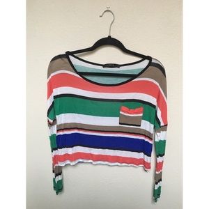 Striped crop top