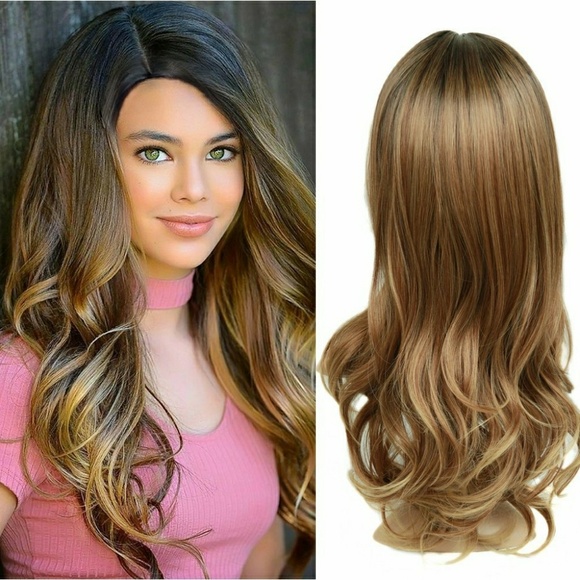 Black Brown Blonde Ombre Wig main image 6