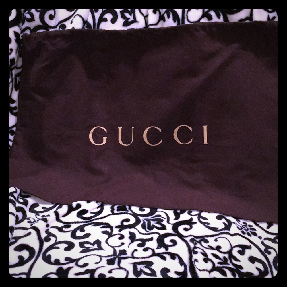 Gucci dustbags. Large dark brown.