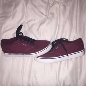 VANS in burgundy