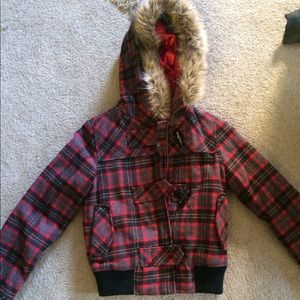 Cute patterned xs jacket for winter!