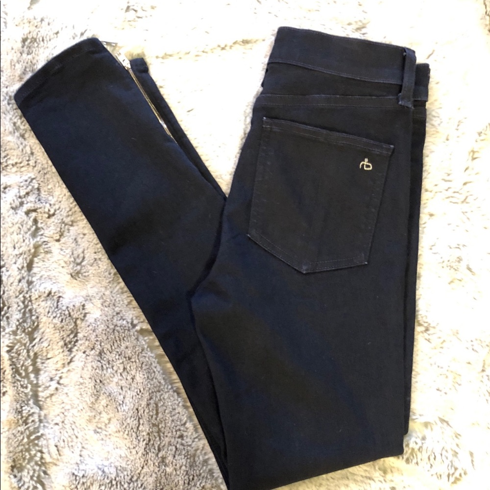 Rag and Bone 10” Capri Skinny w/ankle zip 26