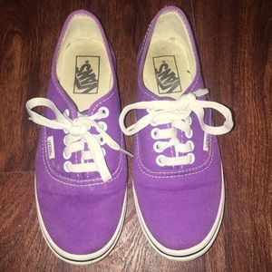 Purple Vans, Size 5.5
