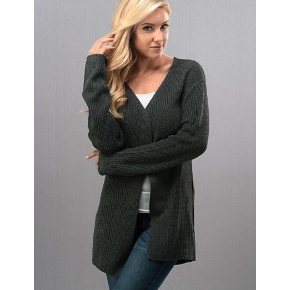 Hillary Open Front Sweater Cardigan