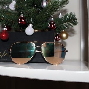 Quay X Desi Perkins High Key Sunglasses GOLD