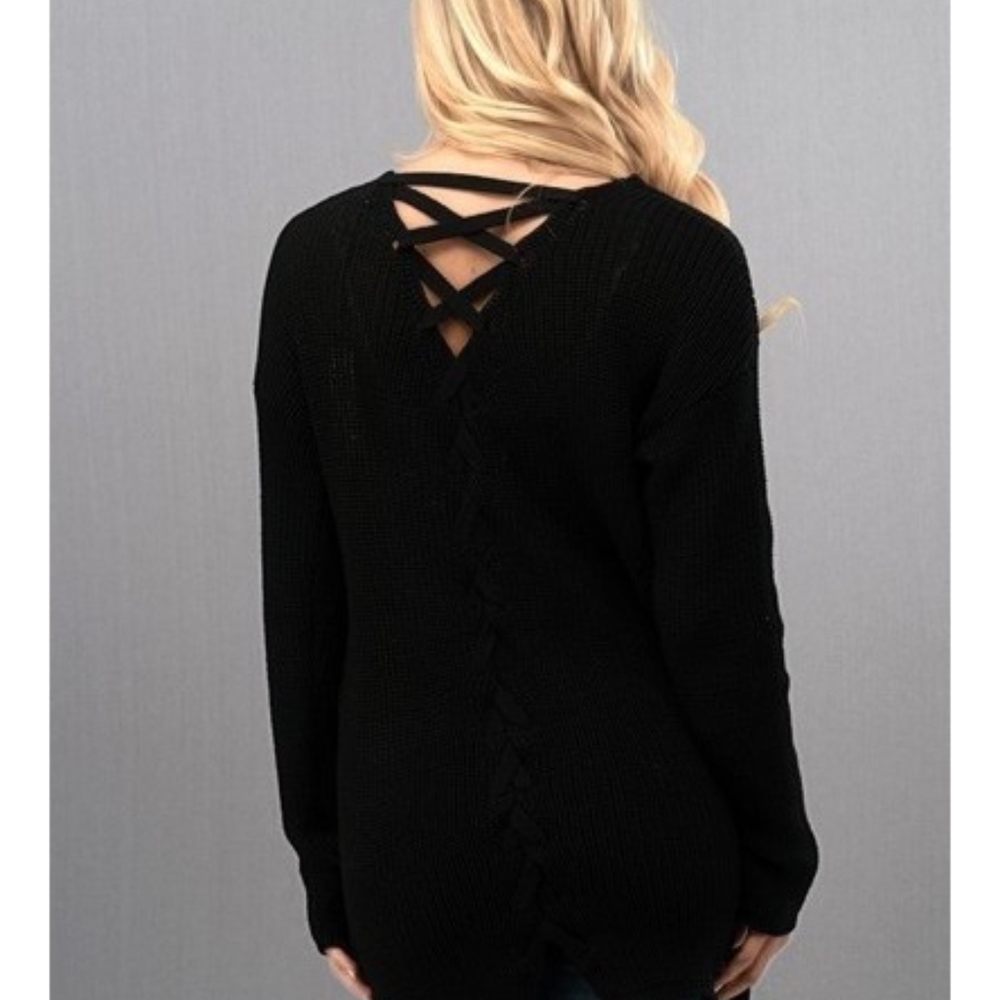 Back detail Sweater Cardigan