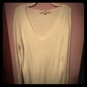 Loft v-neck tunic sweater