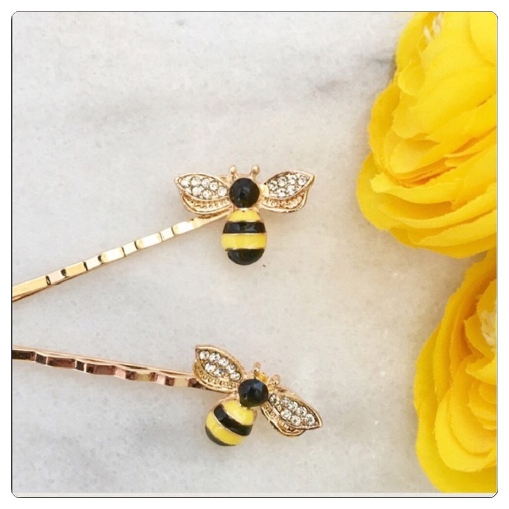 Bee Hair Pins Set