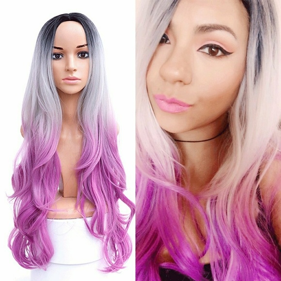 Ombre Black Gray Pink