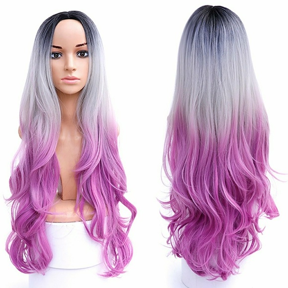 Ombre Black Gray Pink