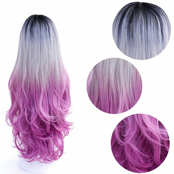 Ombre Black Gray Pink