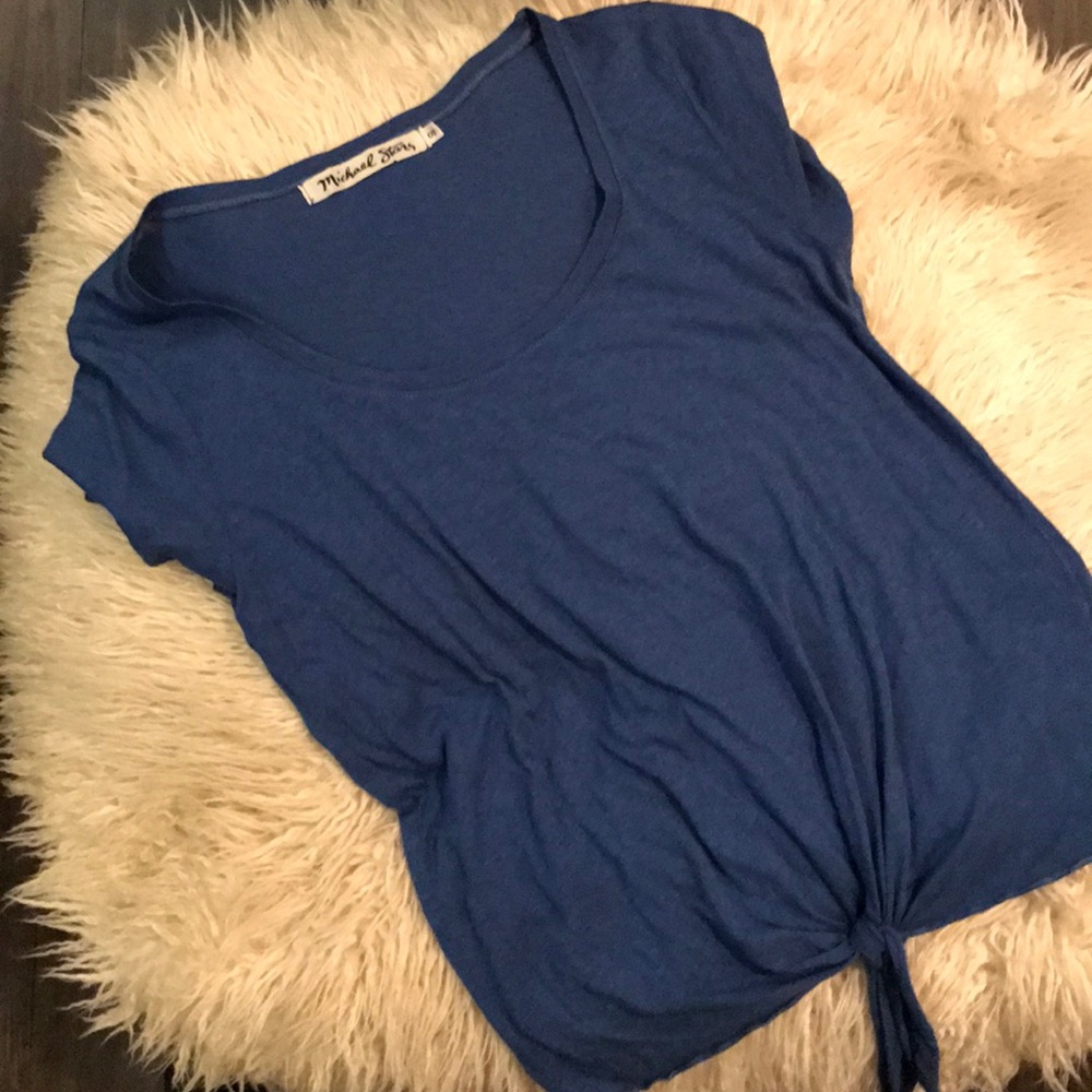 Tie front tee