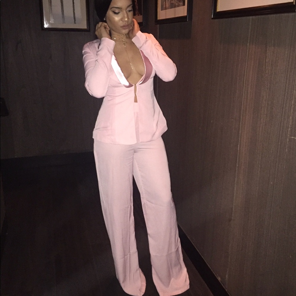 Two piece blazer suit