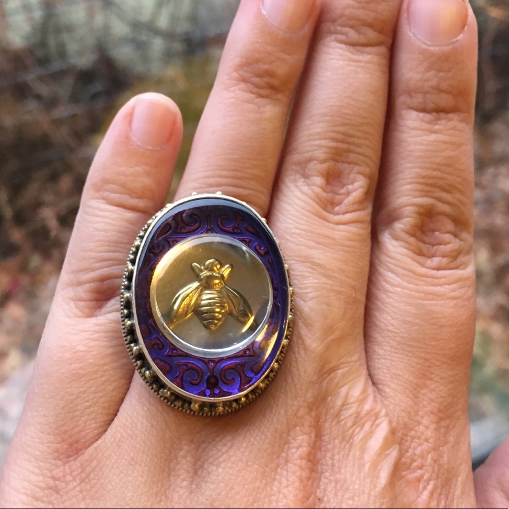 Mars & Valentine Bumblebee Bee Ring, Sz. 6