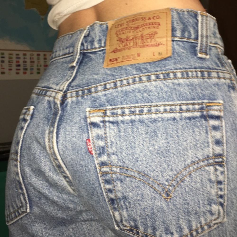 Vintage levi's 555 straight leg jeans