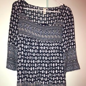 Sheer patterned dress