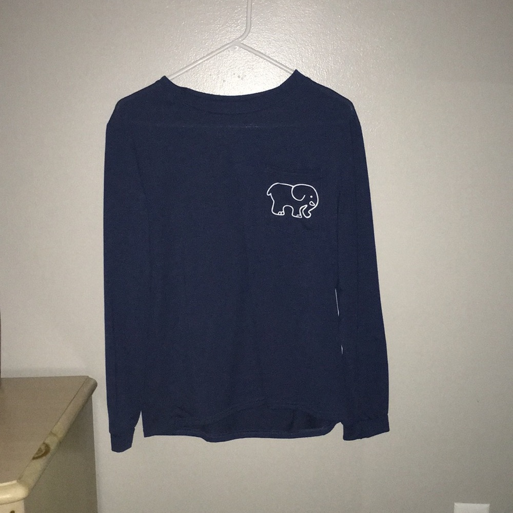 Ivory Ella: Navy Blue Long Sleeve
