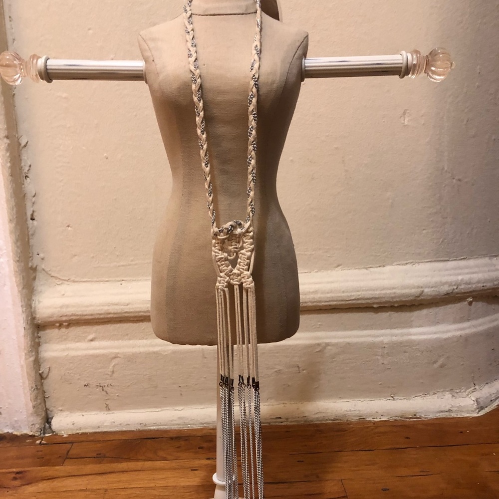 Long Rope & Beaded Necklace