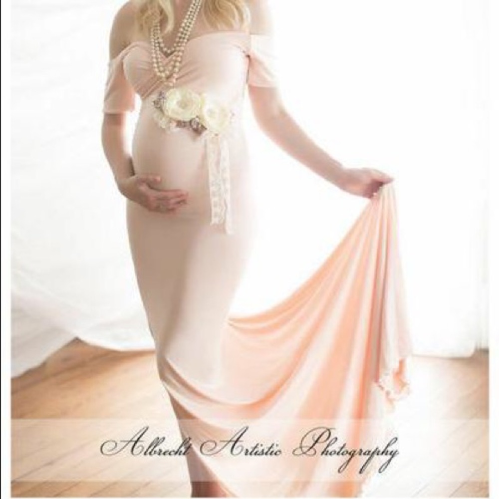 Pink Maternity Dress