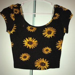 Flower crop top