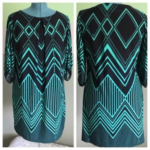 Geometric shift dress