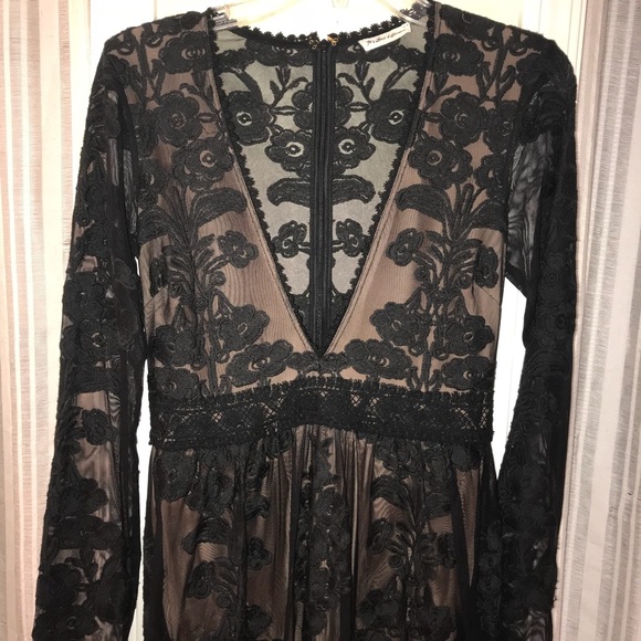 For Love and Lemons BLACK Temecula Maxi Dress - Picture 6 of 8