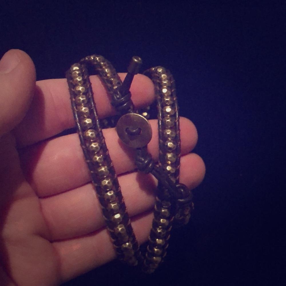 Brown and Gold Wrap bracelet
