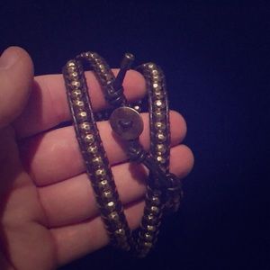 Brown and Gold Wrap bracelet