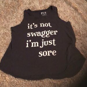 Graphic Print Workout Top, XL