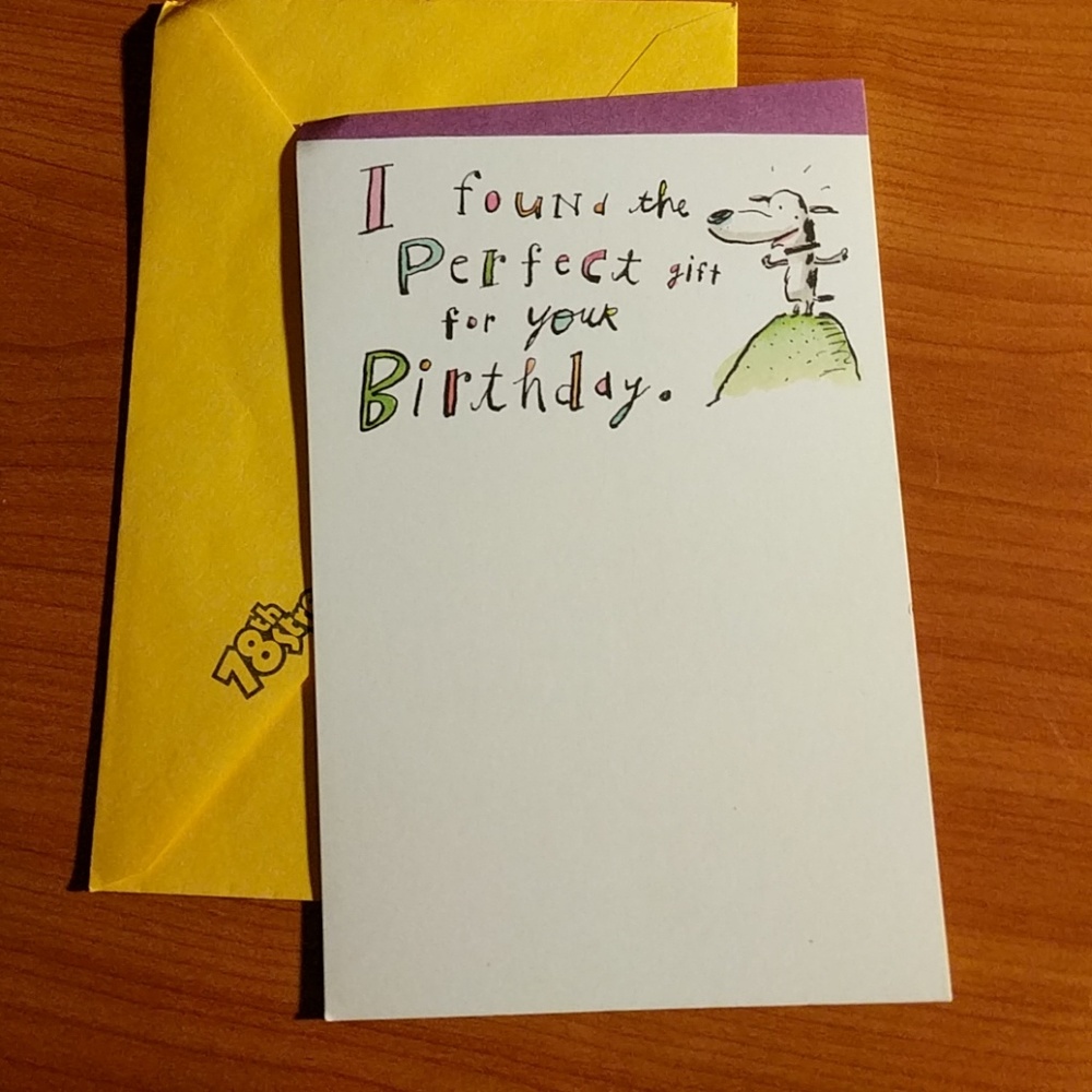 Birthday card ADD ON ITEM