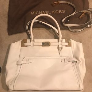 Michael kors collection stunning white bag NWT