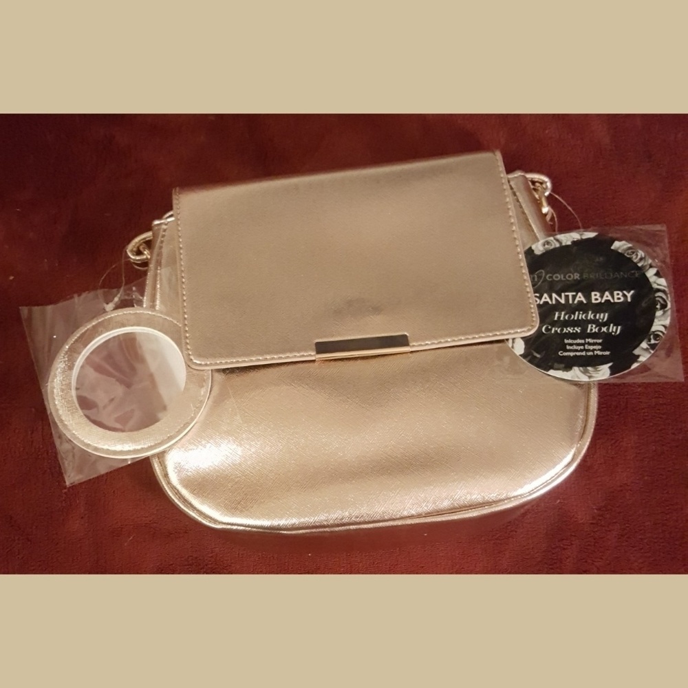Rose Gold Holiday Crossbody Bag