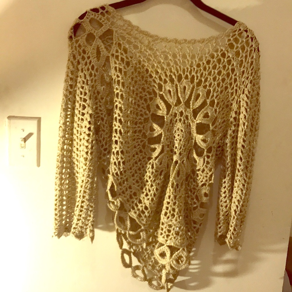 Bohemian Eyelet Crochet top