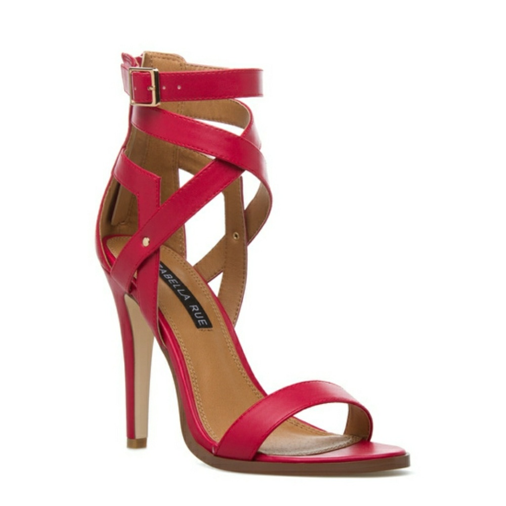 Izabella Rue Ianthe Raspberry Strappy Heels
