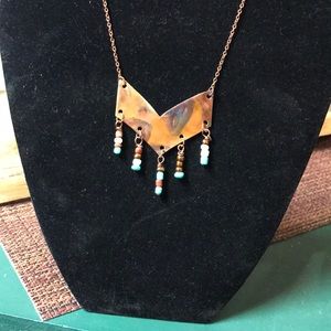 Beaded chevron necklace