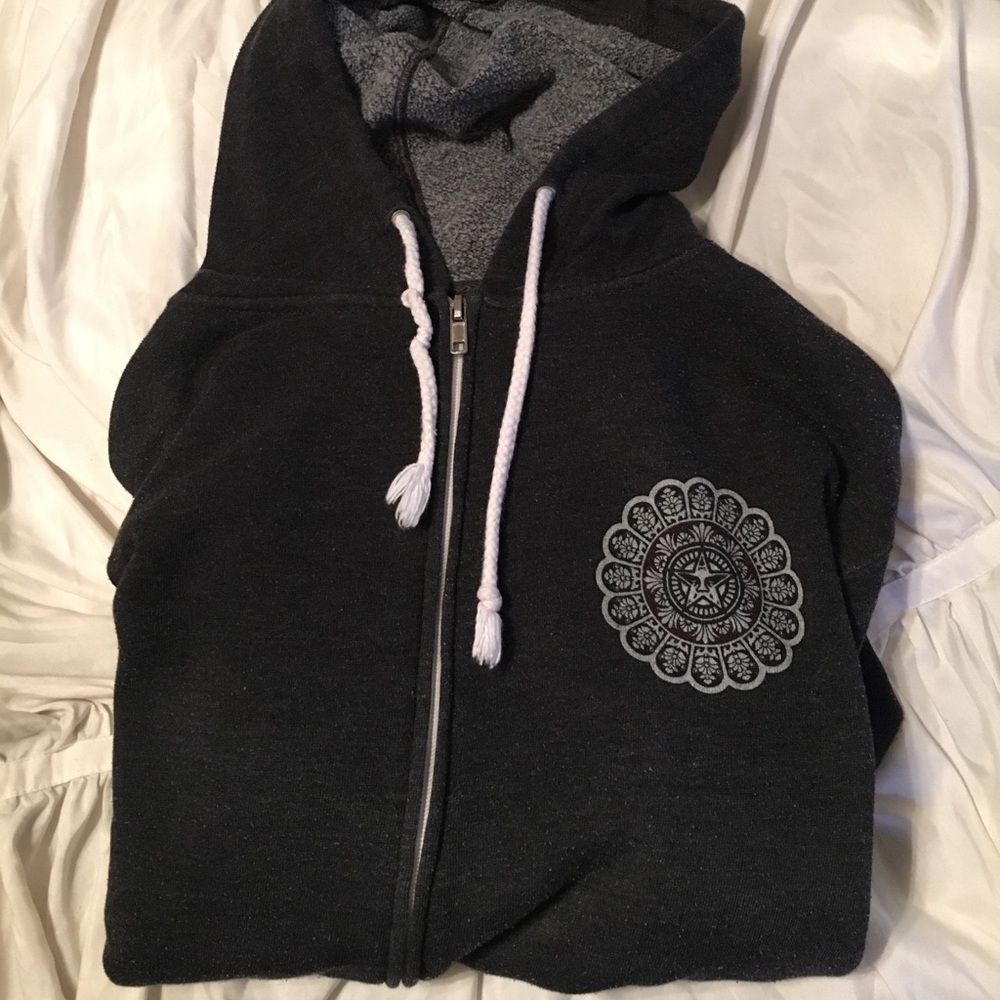 Obey zip hoodie