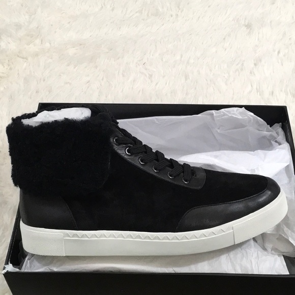 Via Spiga Shearling Lined Sneaker - Picture 3 of 7