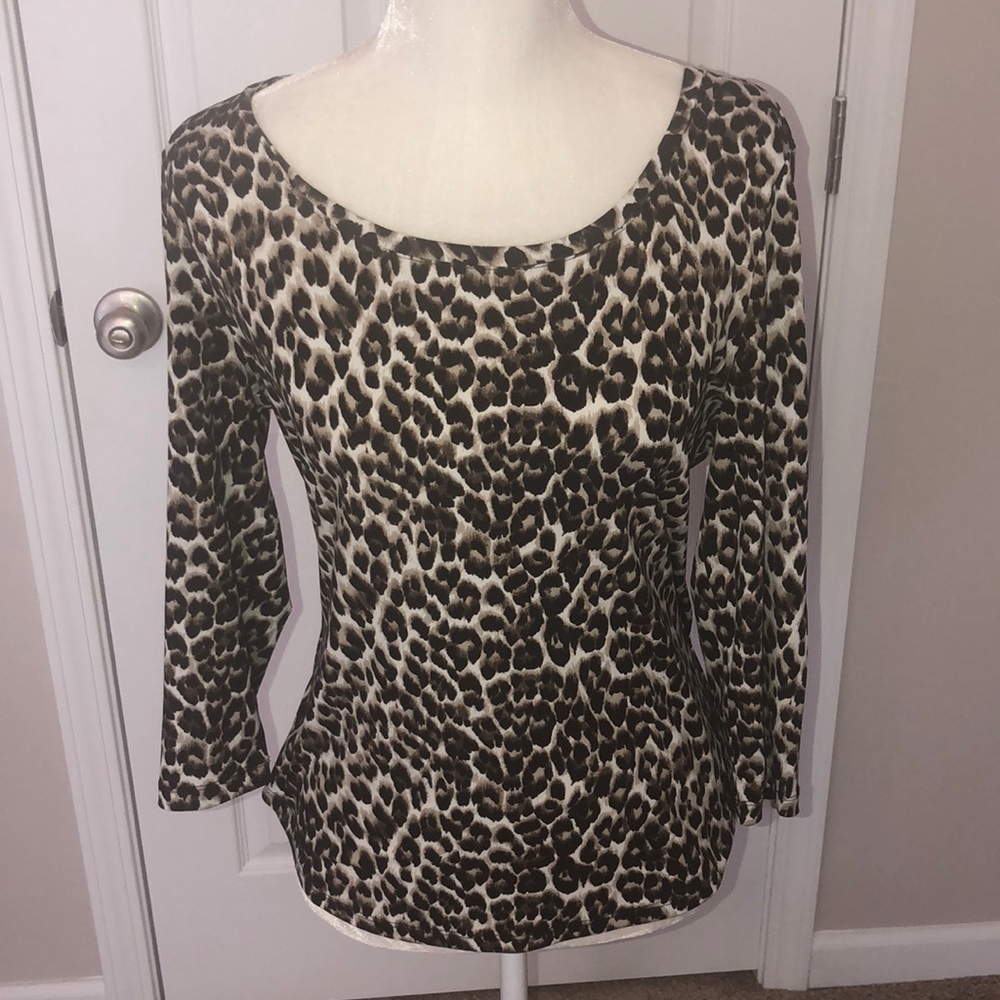 Chico’s Animal Print Leopard Blouse