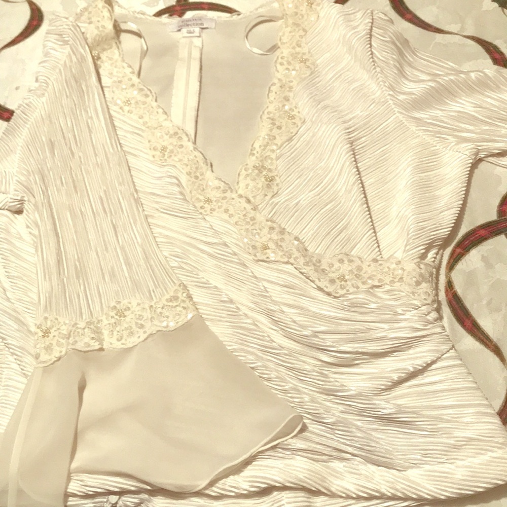 Dress Barn Holiday Embellished Blouse