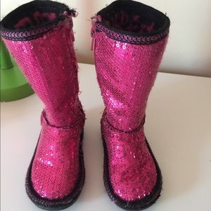 skechers sequin boots