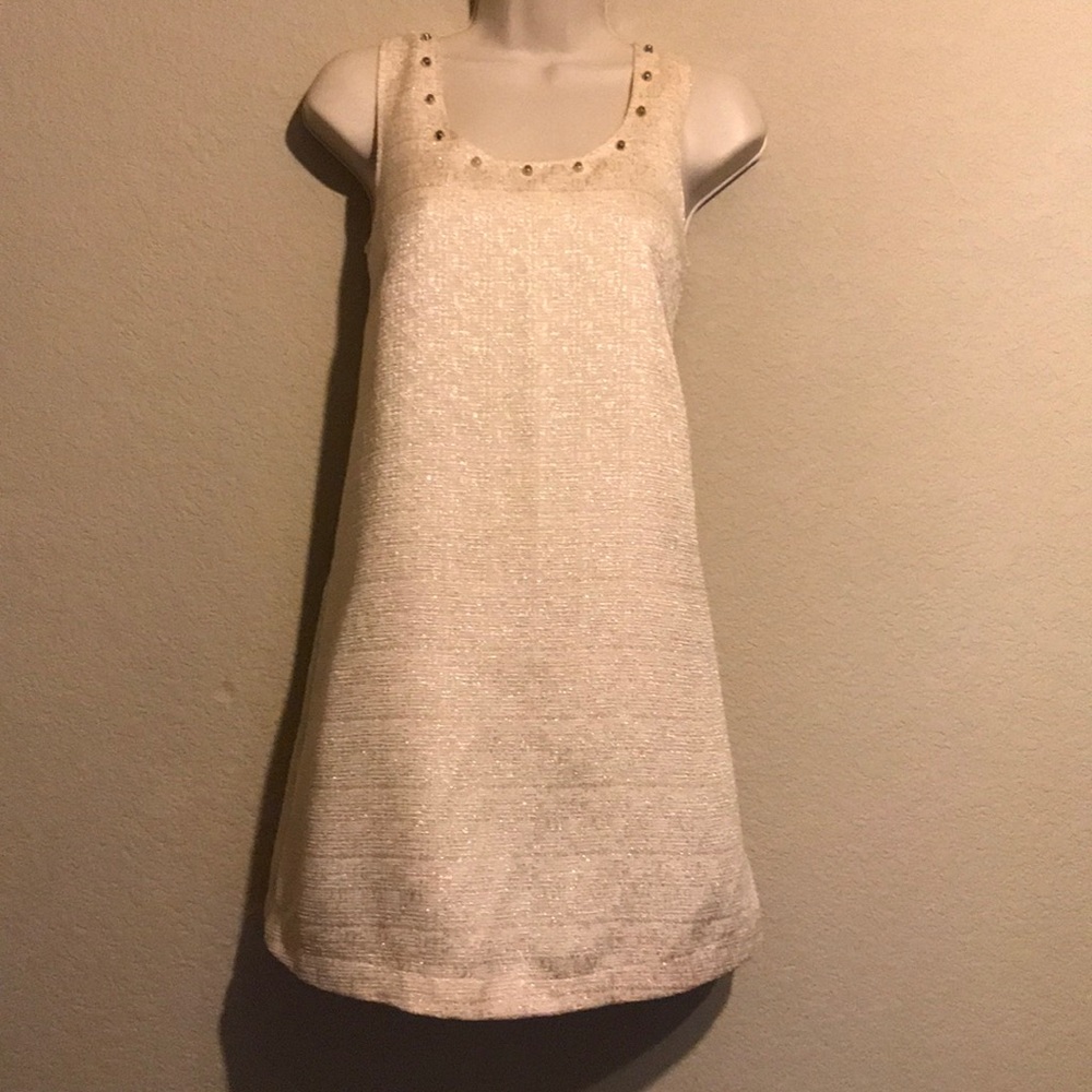 Tinsel Tweed Studded Dress