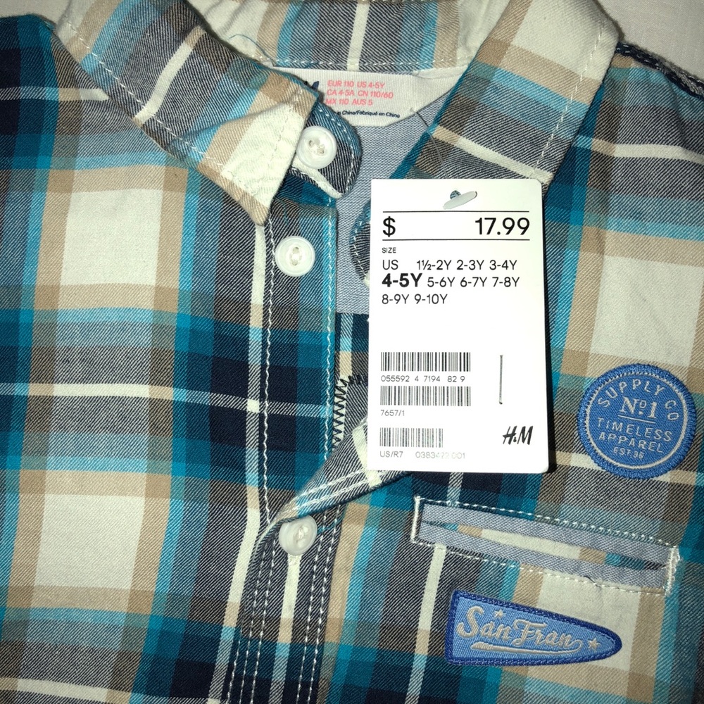 Boys button down