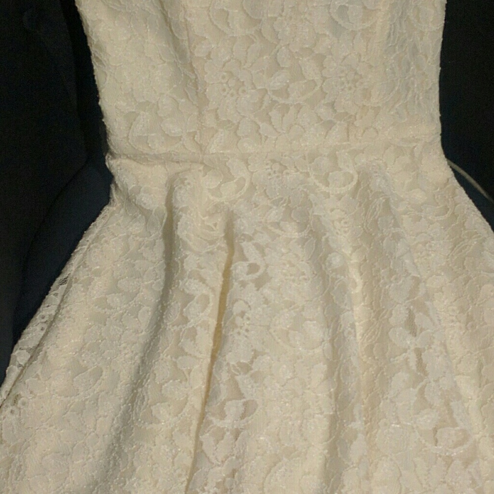 ♥ Speechless eggshell short white Lace Dress - Picture 7 of 8