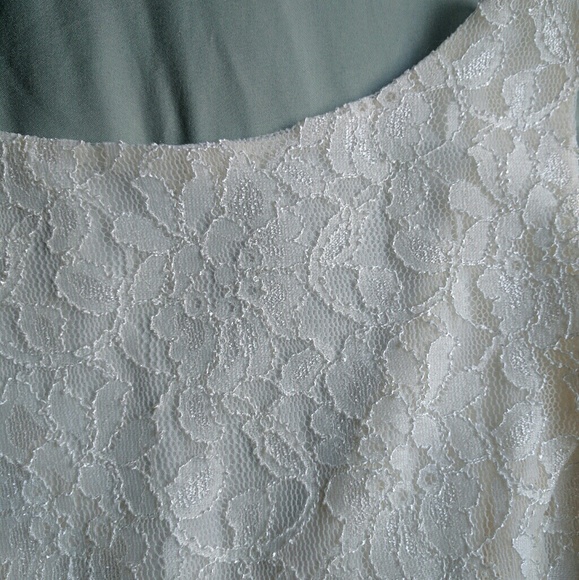 ♥ Speechless eggshell short white Lace Dress - Picture 5 of 8