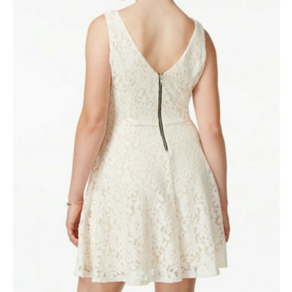 ♥ Speechless eggshell short white Lace Dress - Picture 2 of 8