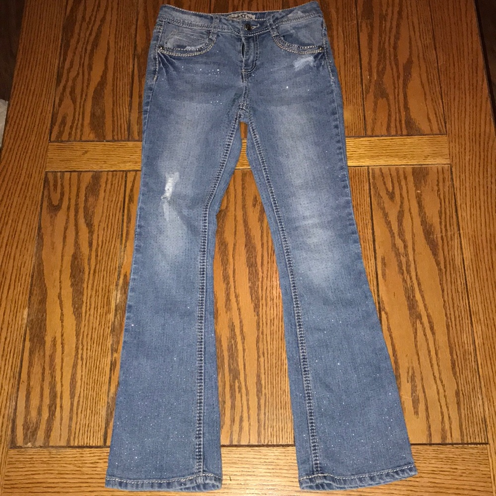 Super fun sparkly girls jeans